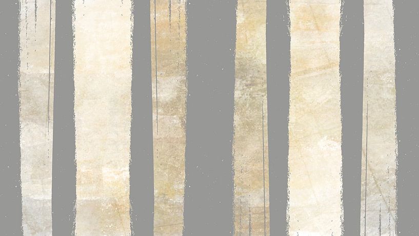 Wabi Sabi Stripes Beige by Mad Dog Art