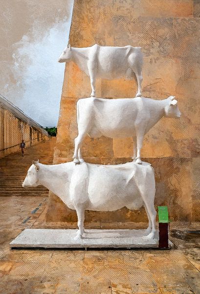 Malta Valetta city watercolor painting #malta by JBJart Justyna Jaszke