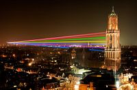 Sol Lumen - Laser Kunstwerk von Uithof zum Dom Tower in Utrecht