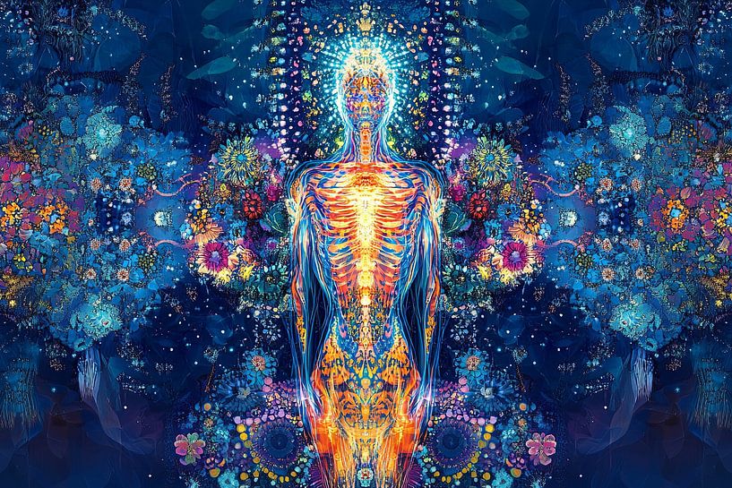 spirituel fiction numérique impression kaléidoscope par Egon Zitter