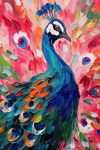 Paon coloré sur Bert Nijholt