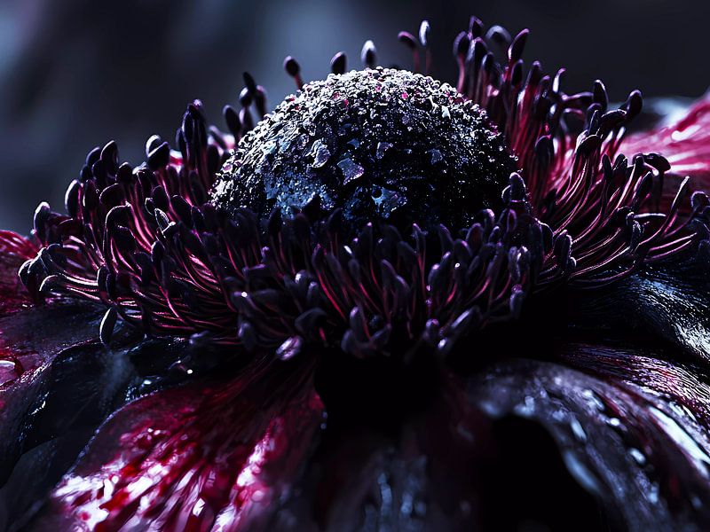 Purple flower close up by haroulita