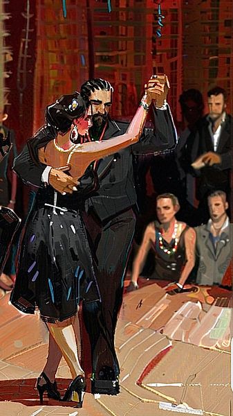 Spectacle de tango argentin . par Marianna Pobedimova
