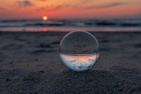 Sunset in a crystal ball