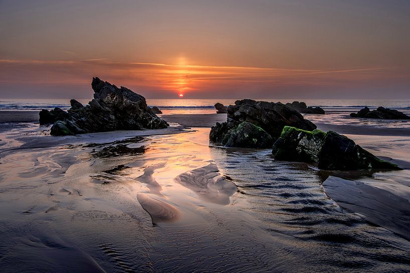 Sonnenuntergang in Zambujeira do Mar von Frans Nijland