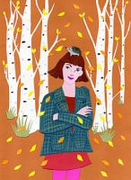 Ein fröhlicher Herbstspaziergang