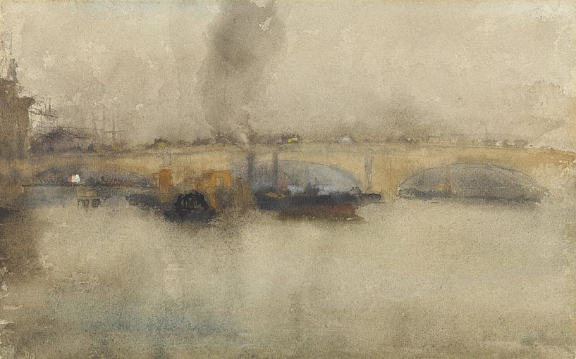 James Abbott McNeill Whistler~London Bridge von finemasterpiece