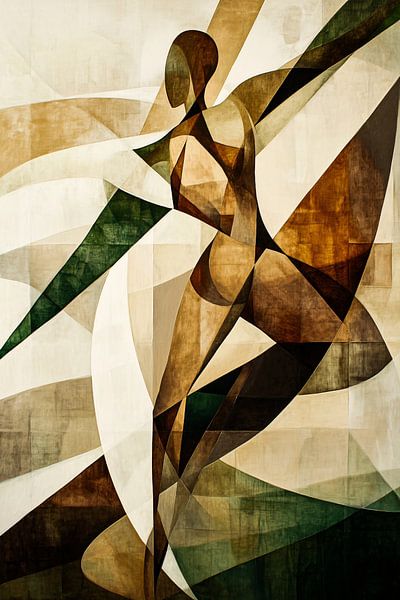 Figure de danse dans un dessin abstrait par Imperial Art House
