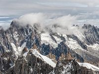 Berglandschap vanaf Aiguille du Midi