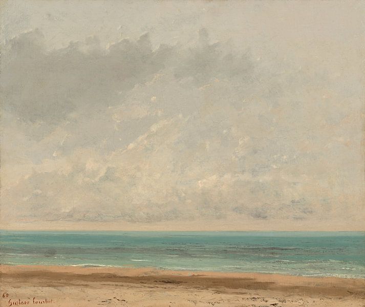 Ein ruhiges Meer, Gustave Courbet von Oude Meesters Atelier