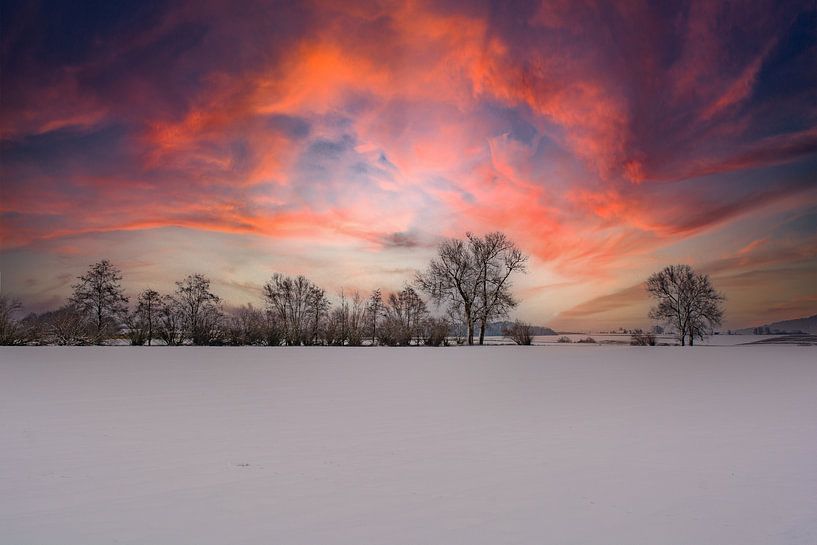 La magie de l'hiver au coucher du soleil par Photoart-Naegele