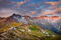 Sunrise over the mountains of Hohe Tauern National Park in Austria