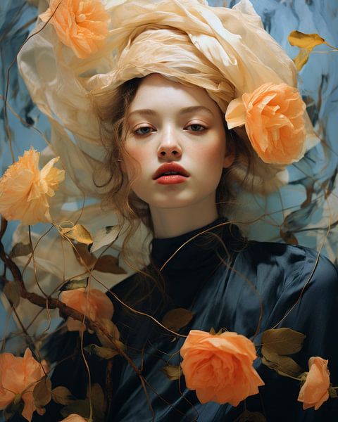 Porträt &quot;Schöne botanische&quot; von Carla Van Iersel