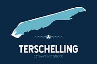 Terschelling | Map Design | Island Silhouette