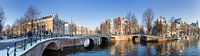 Amsterdam canal panorama