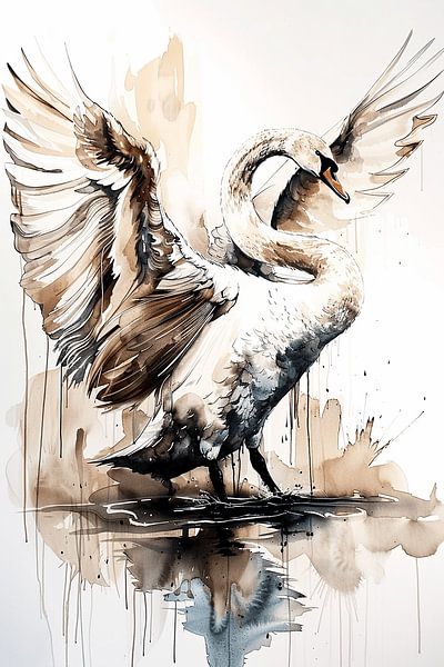 Schwan&#039;s Stiller Tanz von Karina Brouwer