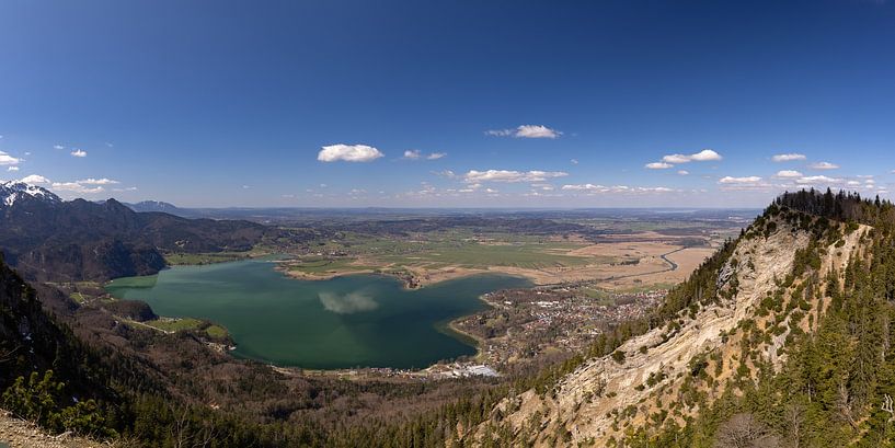 Vue du Sonnenspitz sur le lac Kochelsee par Andreas Müller