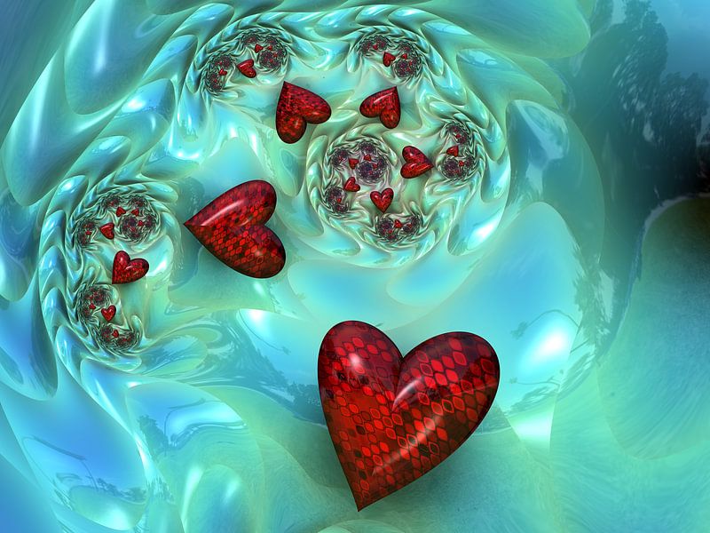 Fliegende Herzen by Lilly Geiselmann