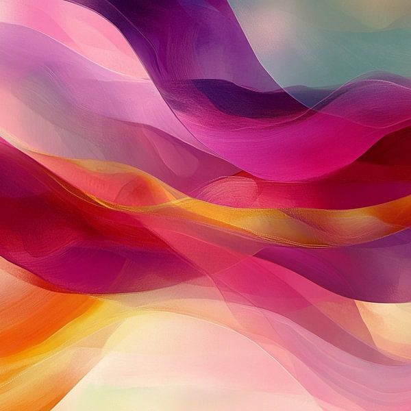 Colored waves van Ellen Novara-da Lima