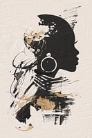 Schöne schwarze Frau