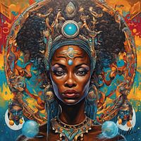 Mawu, Göttin des Mondes