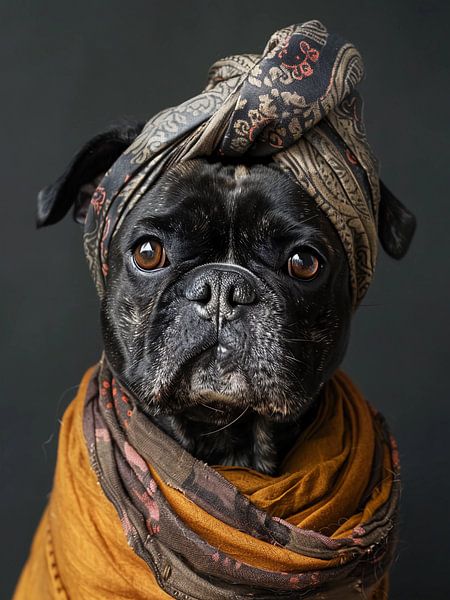 Französische Bulldogge Porträt von haroulita