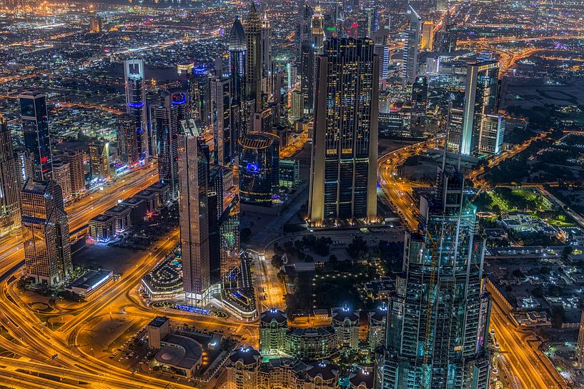 Dubai by night 2 by Peter Korevaar