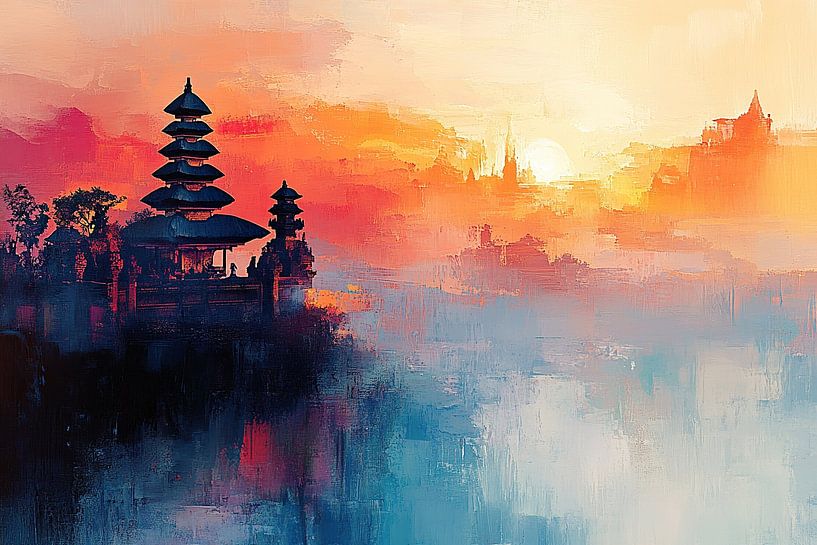 Twilight Mystique van Abstract Schilderij