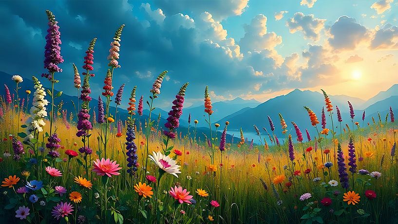 Natur in voller Blüte von Jean Pierre