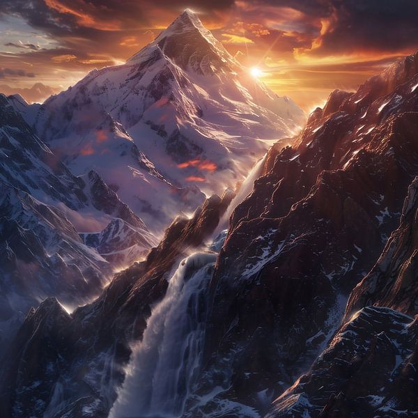 Lichte breuk over rotsen van fernlichtsicht