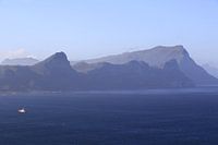 Schiff am Kap in Südafrika