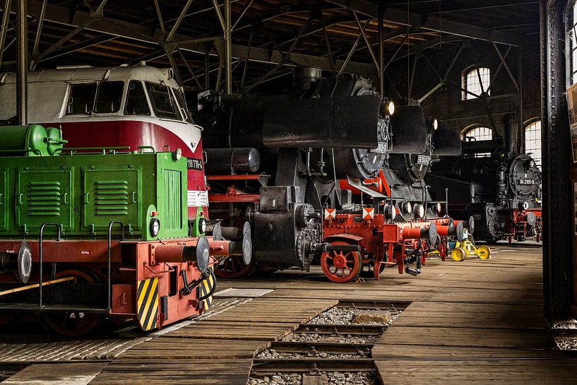 Locomotive shed Railway Museum Schwarzenberg by Rob Boon