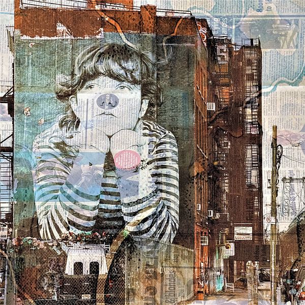 Art de rue La vie est ce qu'elle est par Moonheart Artworks