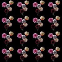 Bunch of Dahlias's 4x4 dark red/pink