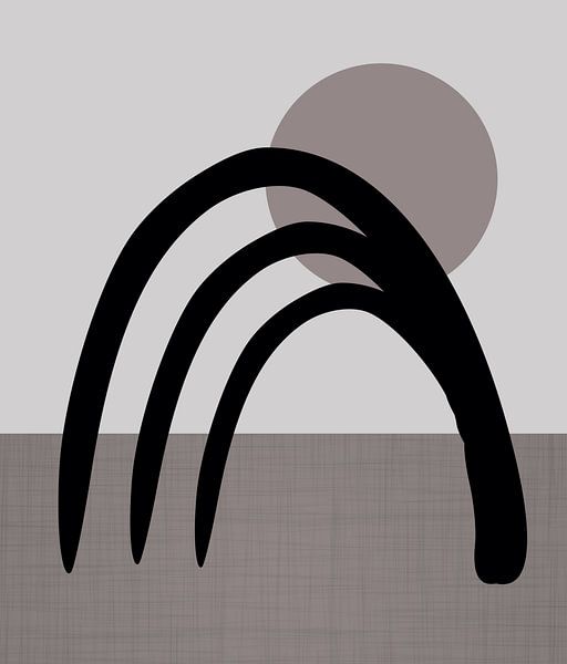 Regenbogen Monochrom von Mad Dog Art