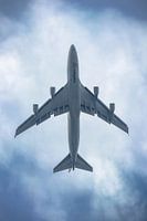 Cargolux Boeing 747F dreht nach dem Start nach rechts