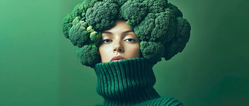 Cheveux de brocoli en vert par Poster Art Shop