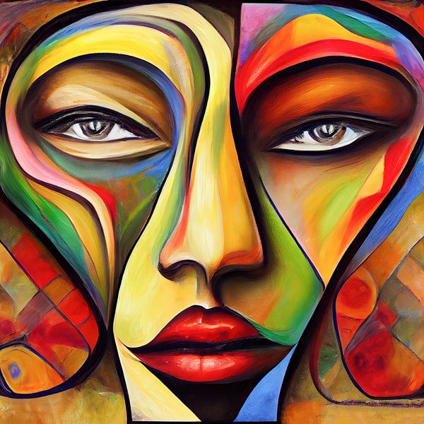 Abstract face by Bert Nijholt