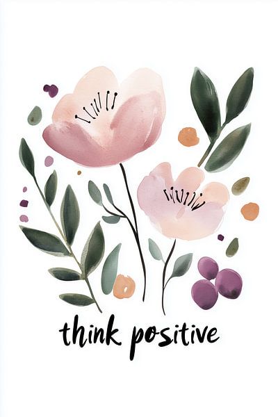 Think Positive No 3 von Treechild