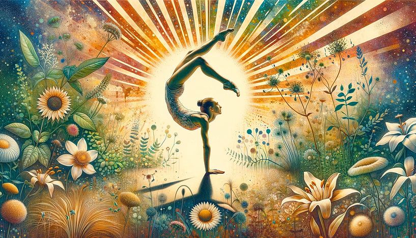 Symphonie de fleurs acrobatiques dans une explosion de couleurs par artefacti