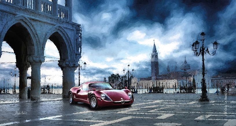 Alfa Romeo 33 'la Stradale' - San Marco Square, Venice (Italy) by Martin Melis