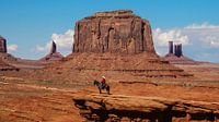 Monument Valley avec un Indien Navajo