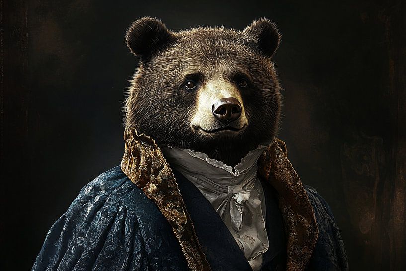 Ours en tenue aristocratique par Imperial Art House