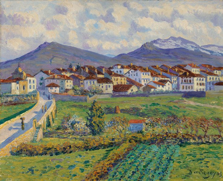 Darío de Regoyos~Landschaft bei Hernani von finemasterpiece