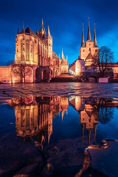Erfurt en soirée par Martin Wasilewski