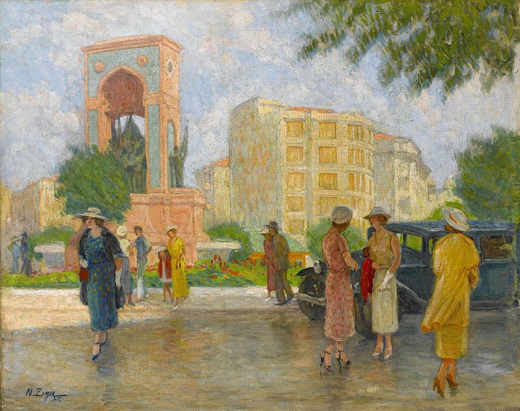 Nazmi Ziya Güran~Plein Taksim von finemasterpiece