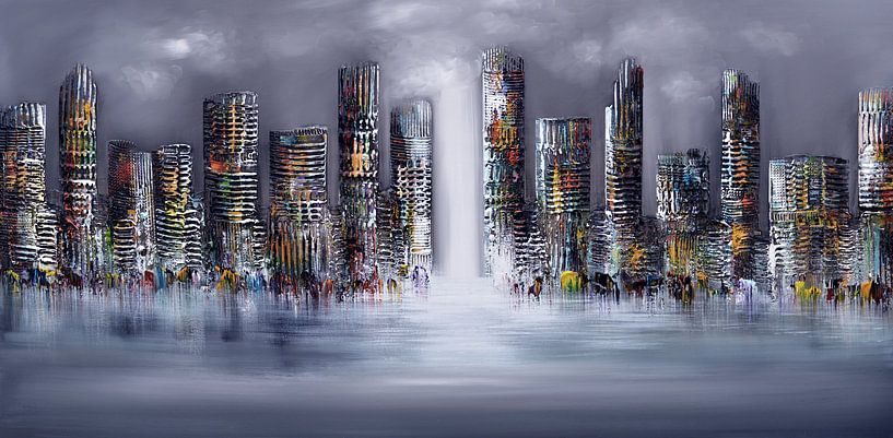 City by Gena Theheartofart
