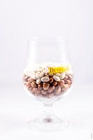 Grey pea beer - half-full