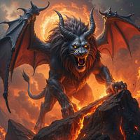 KARONYX: Der Manticore des Teufels über dem Feuerabgrund
