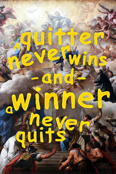 Winner never quits von Sascha Hahn